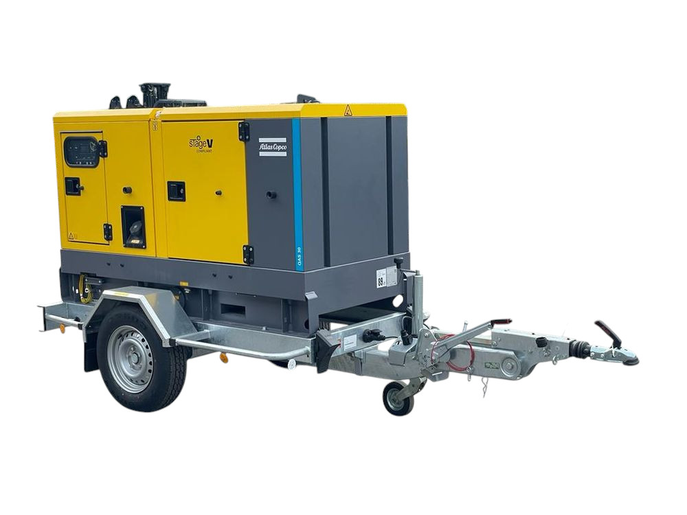 Atlas Copco QAS 30 50 Hz Stage V vontatható áramfejlesztő