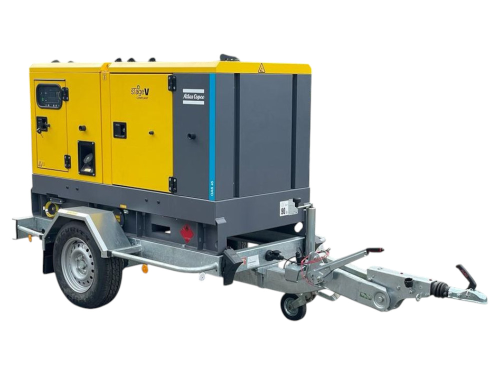 Atlas Copco QAS 45 Stage V vontatható áramfejlesztő
