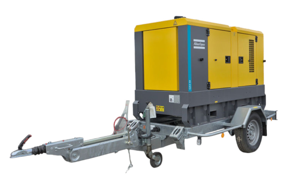 Atlas Copco QAS 60 50 Hz Stage V vontatható áramfejlesztő